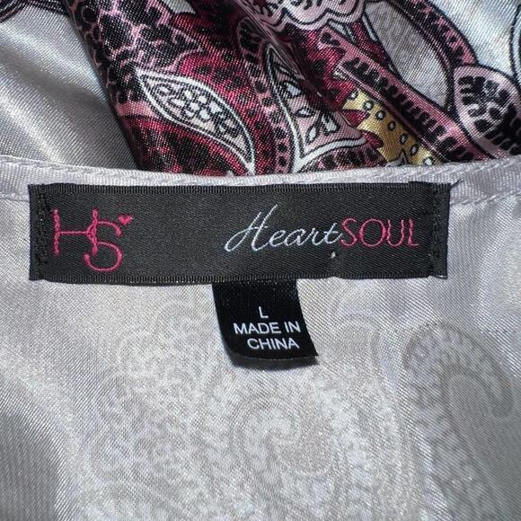 Heart soul floral blouse women’s size large - Picture 6 of 6
